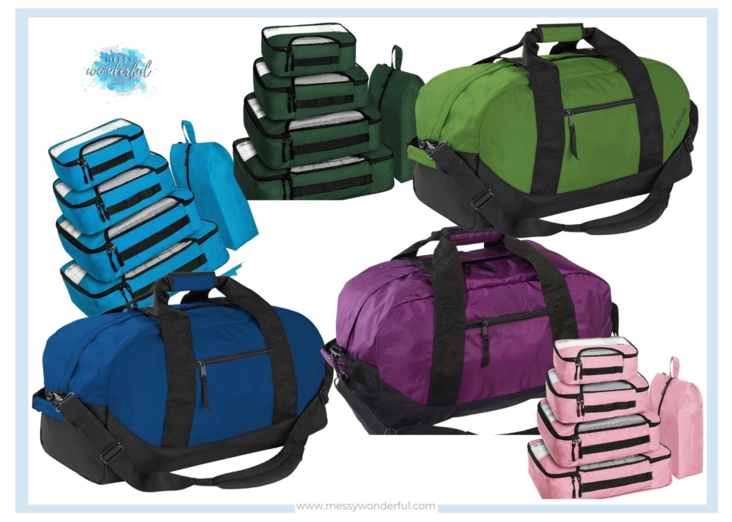 ColorCodedDuffleBagsPackingCubes Messy Wonderful